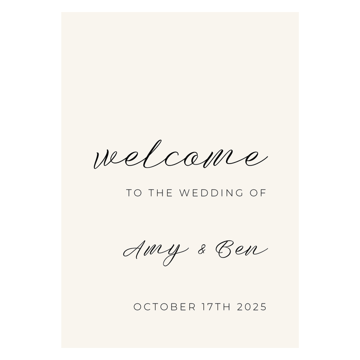 AMY Welcome Sign