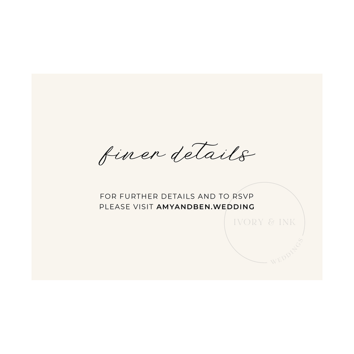 AMY Invitation Suite