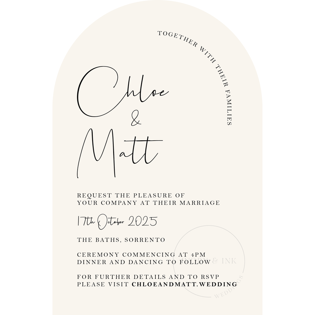 CHLOE Invitation Suite