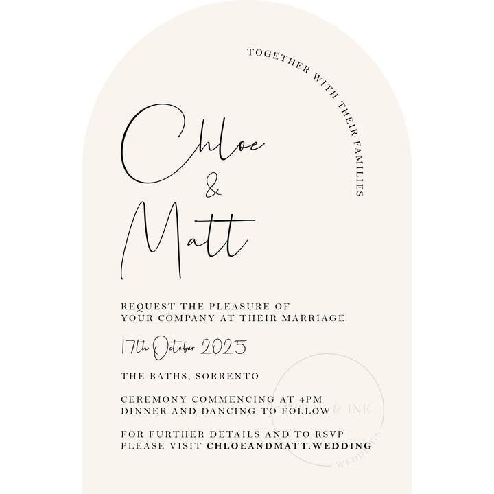 CHLOE Invitation Suite