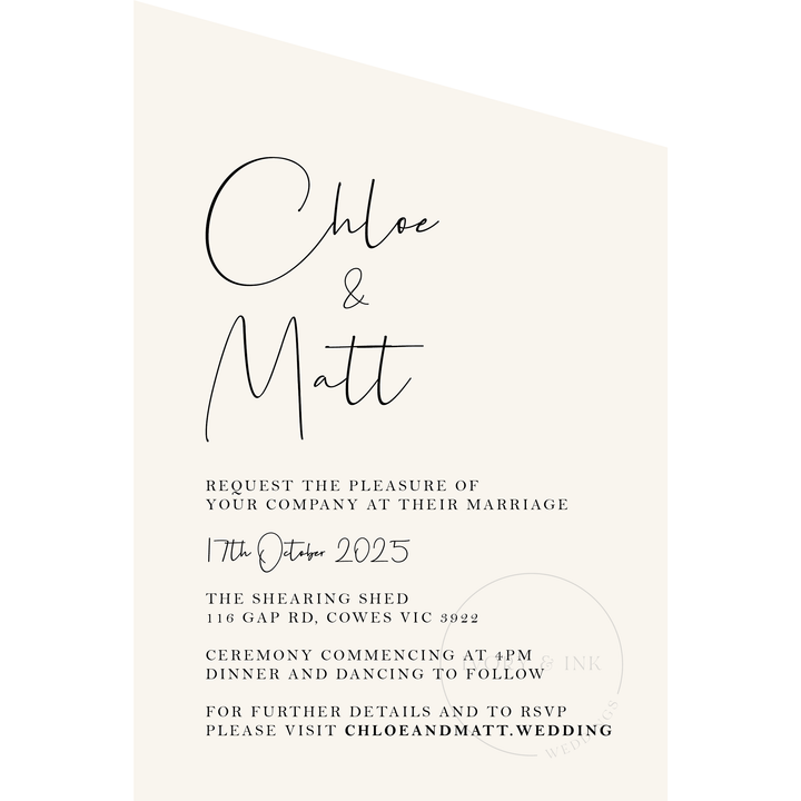 CHLOE Invitation Suite