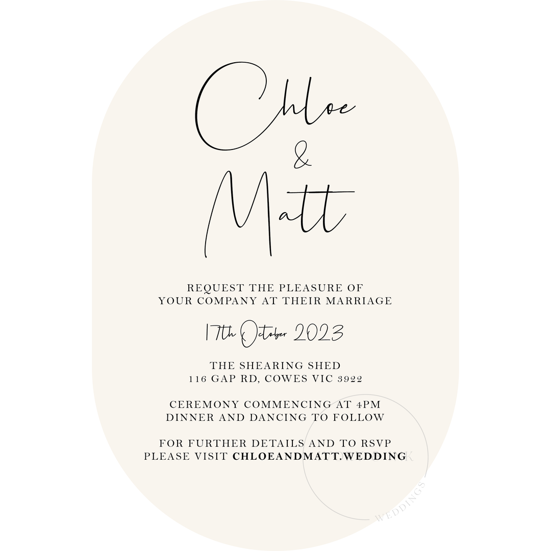 CHLOE Invitation Suite