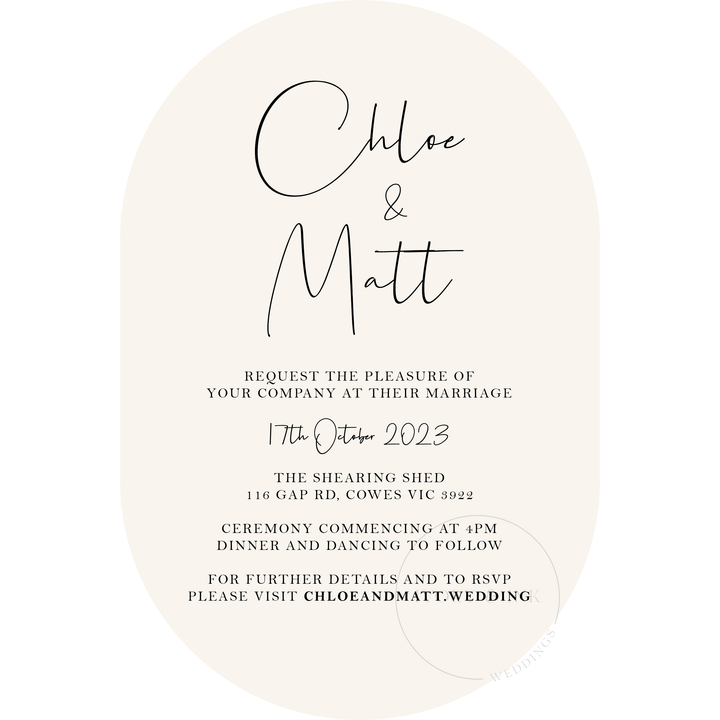 CHLOE Invitation Suite