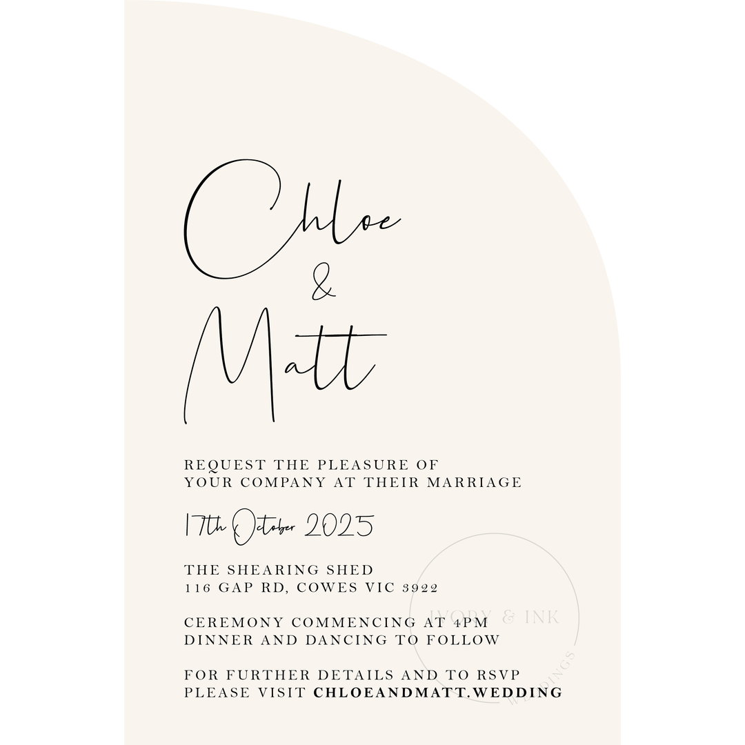 CHLOE Invitation Suite