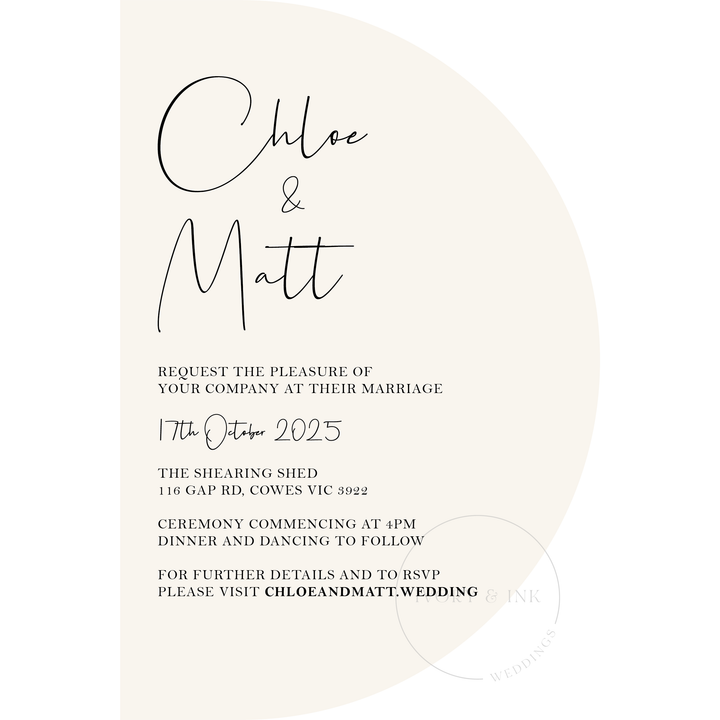 CHLOE Invitation Suite