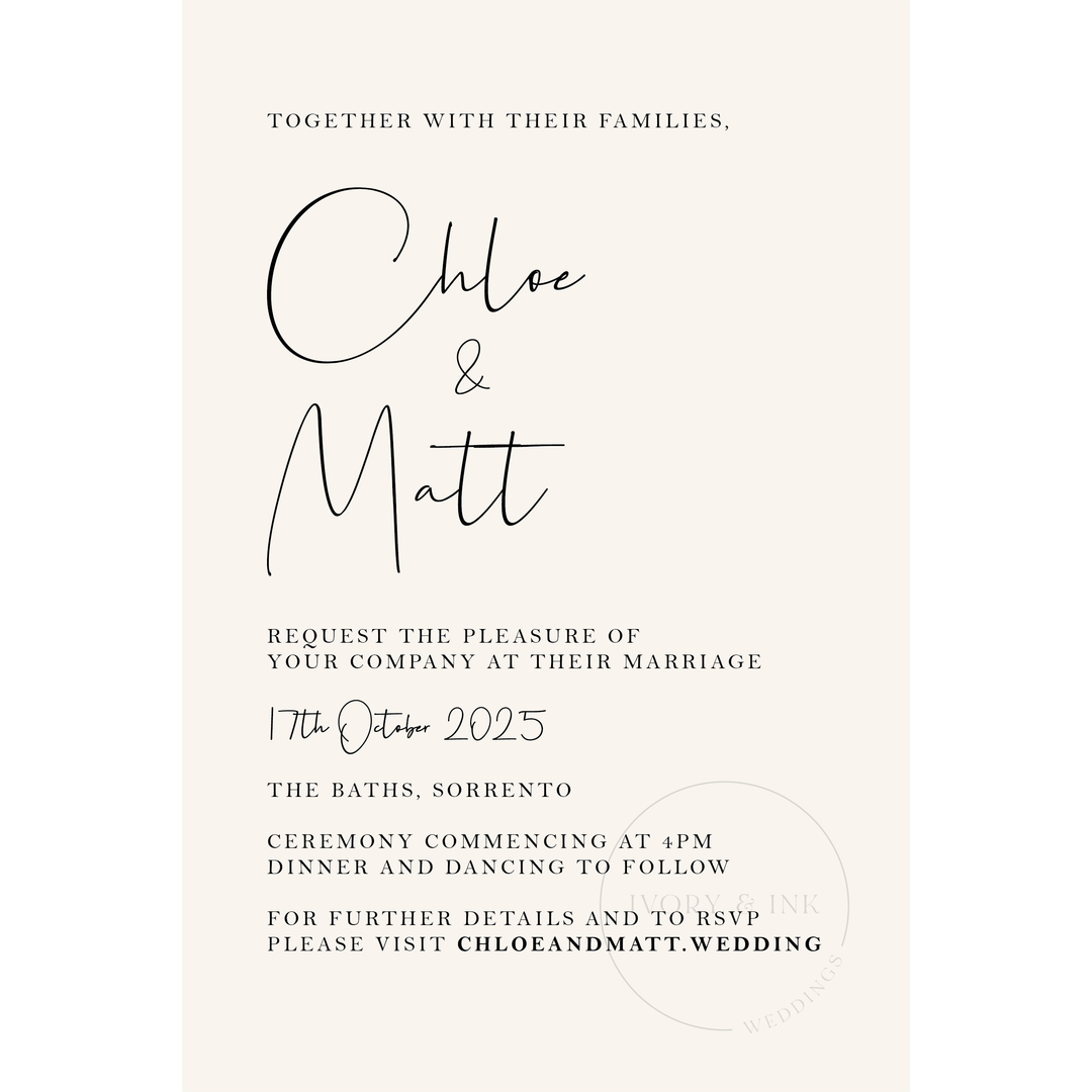 CHLOE Invitation Suite