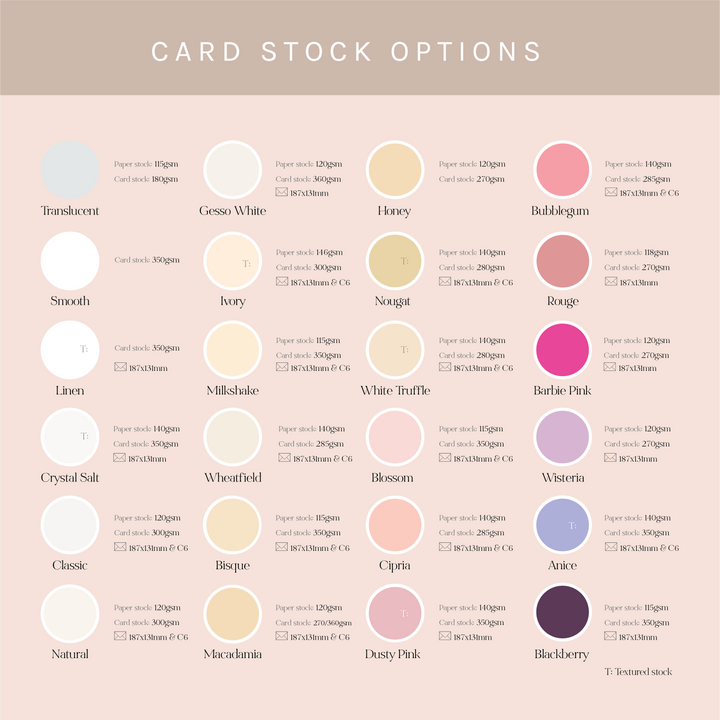 Card-Stock Samples