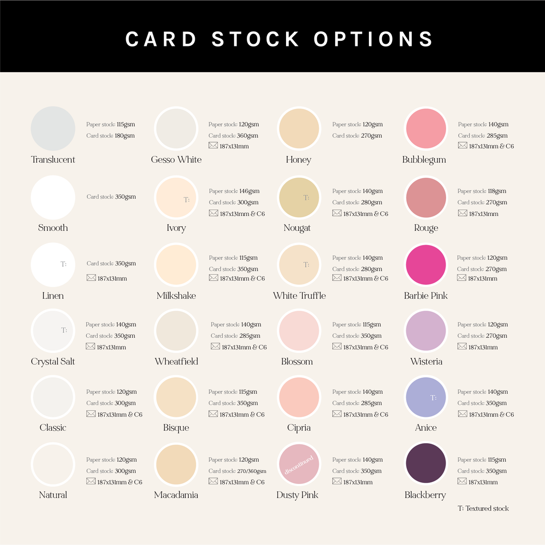 Card-Stock Samples