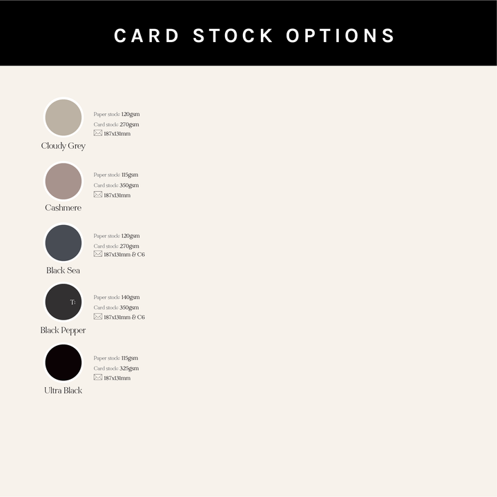 Card-Stock Samples