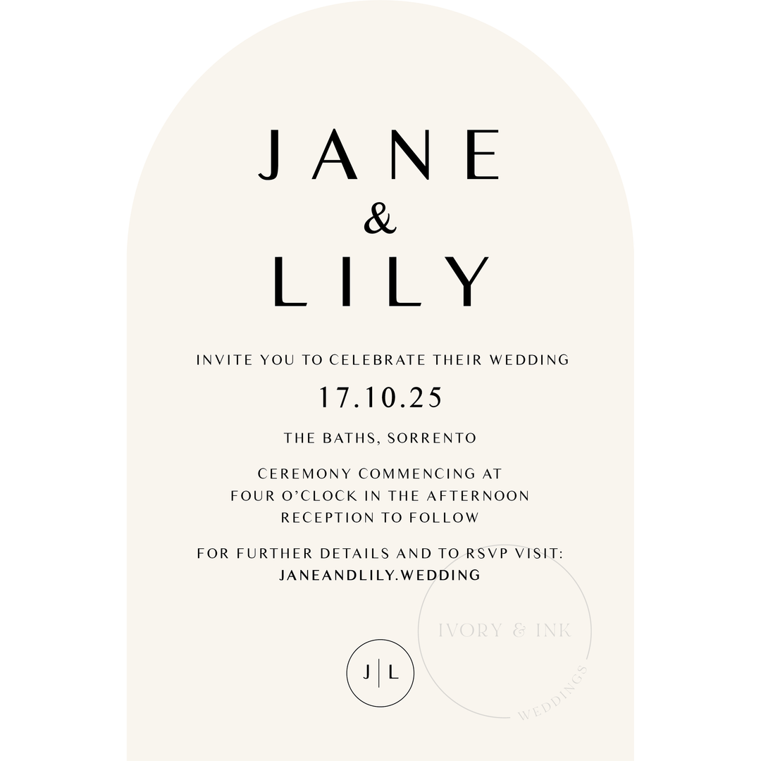 JANE Invitation Suite