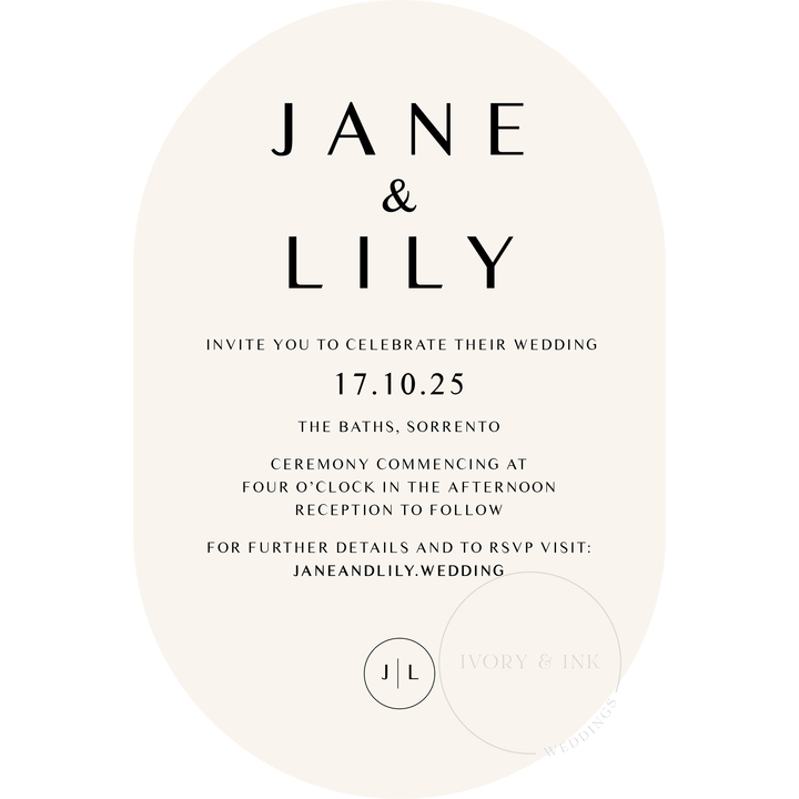 JANE Invitation Suite