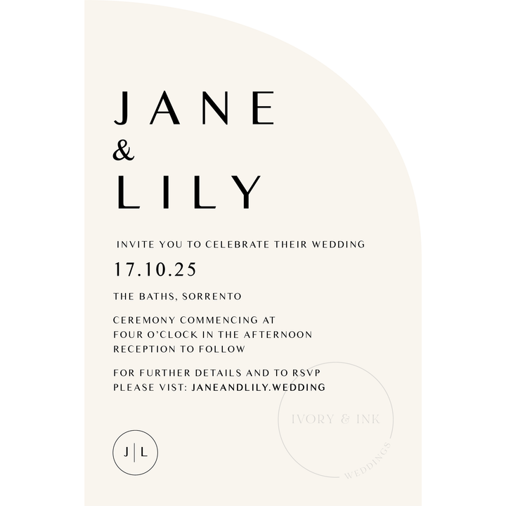 JANE Invitation Suite