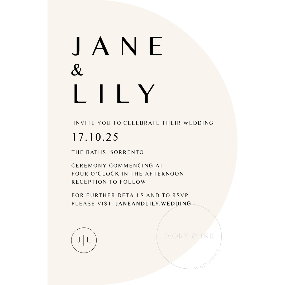 JANE Invitation Suite