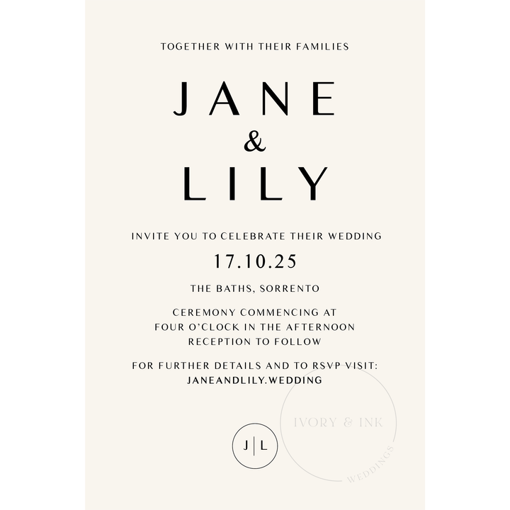 JANE Invitation Suite