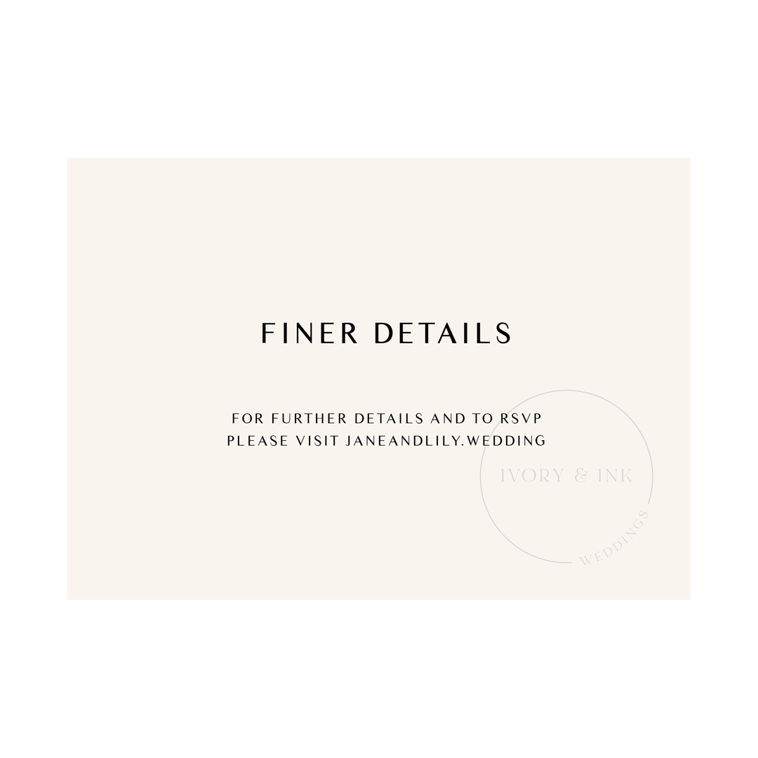 JANE Invitation Suite