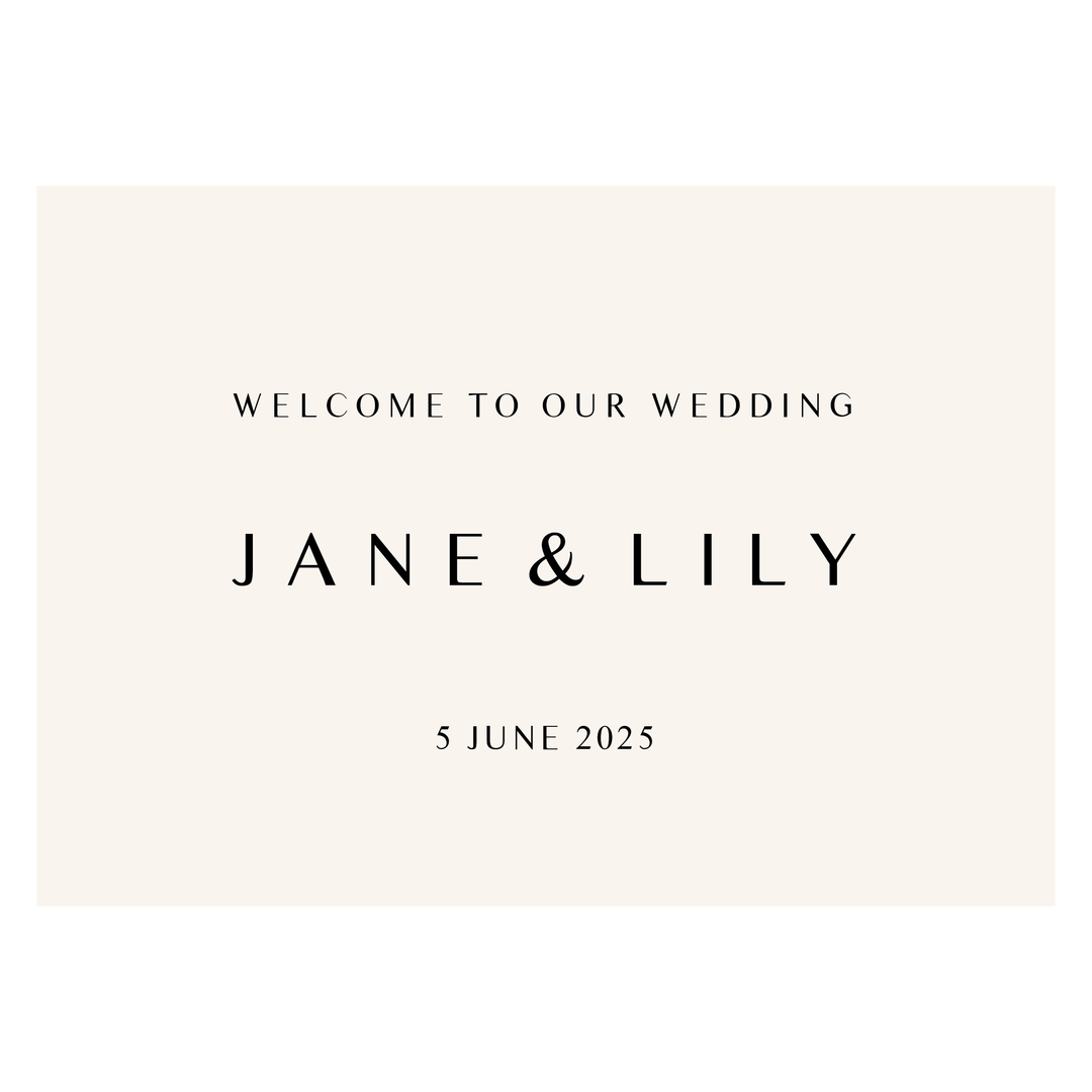 JANE Welcome Sign