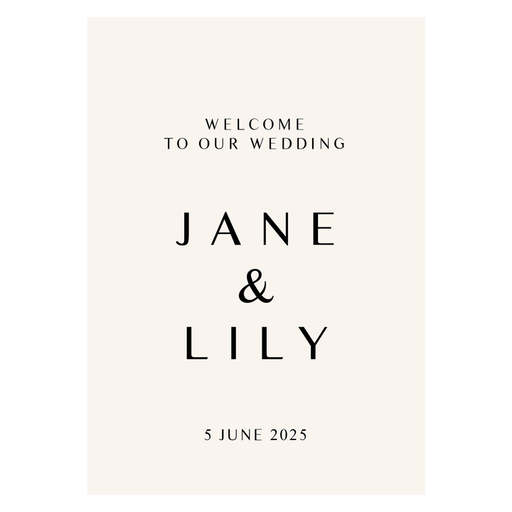 JANE Welcome Sign