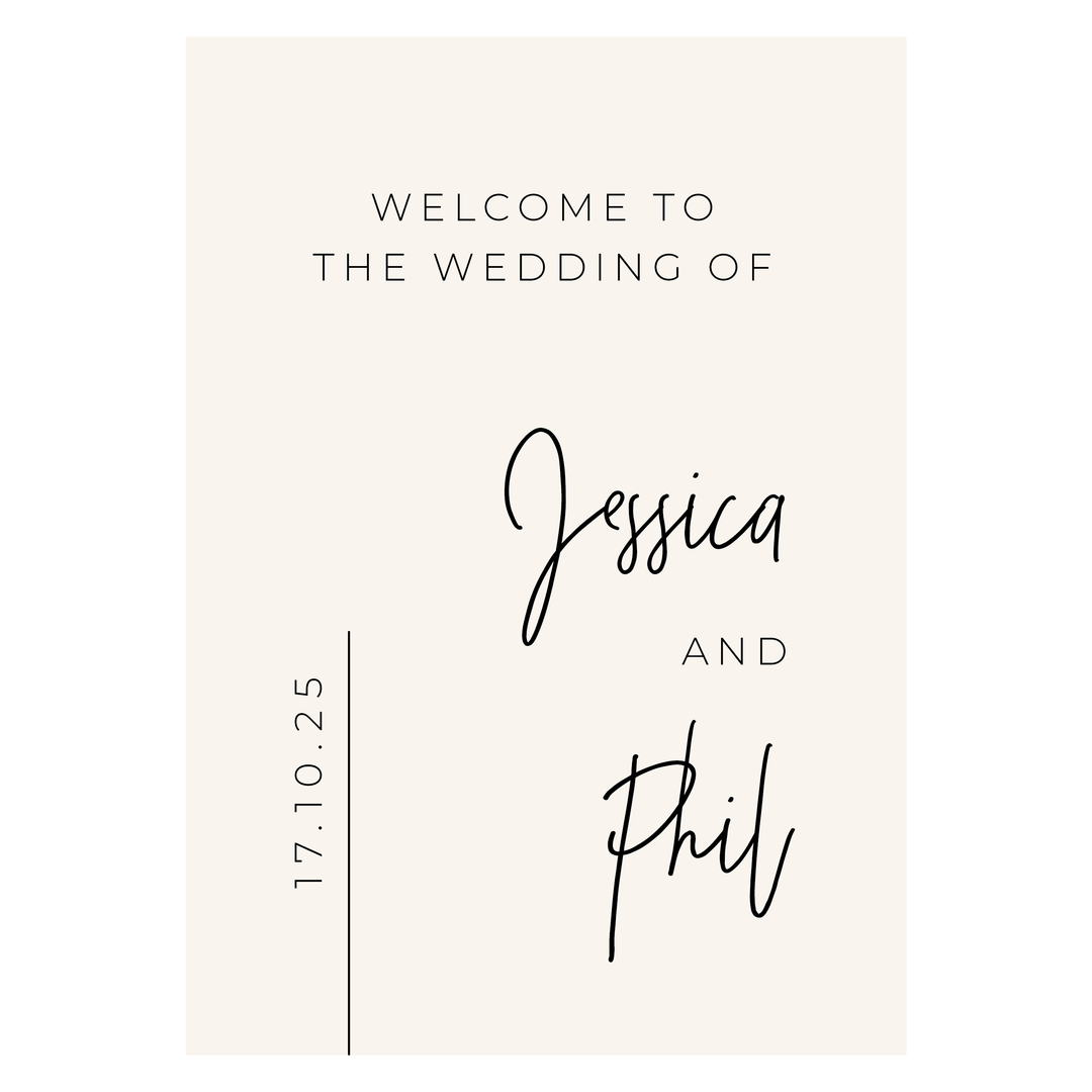 JESSICA Welcome Sign