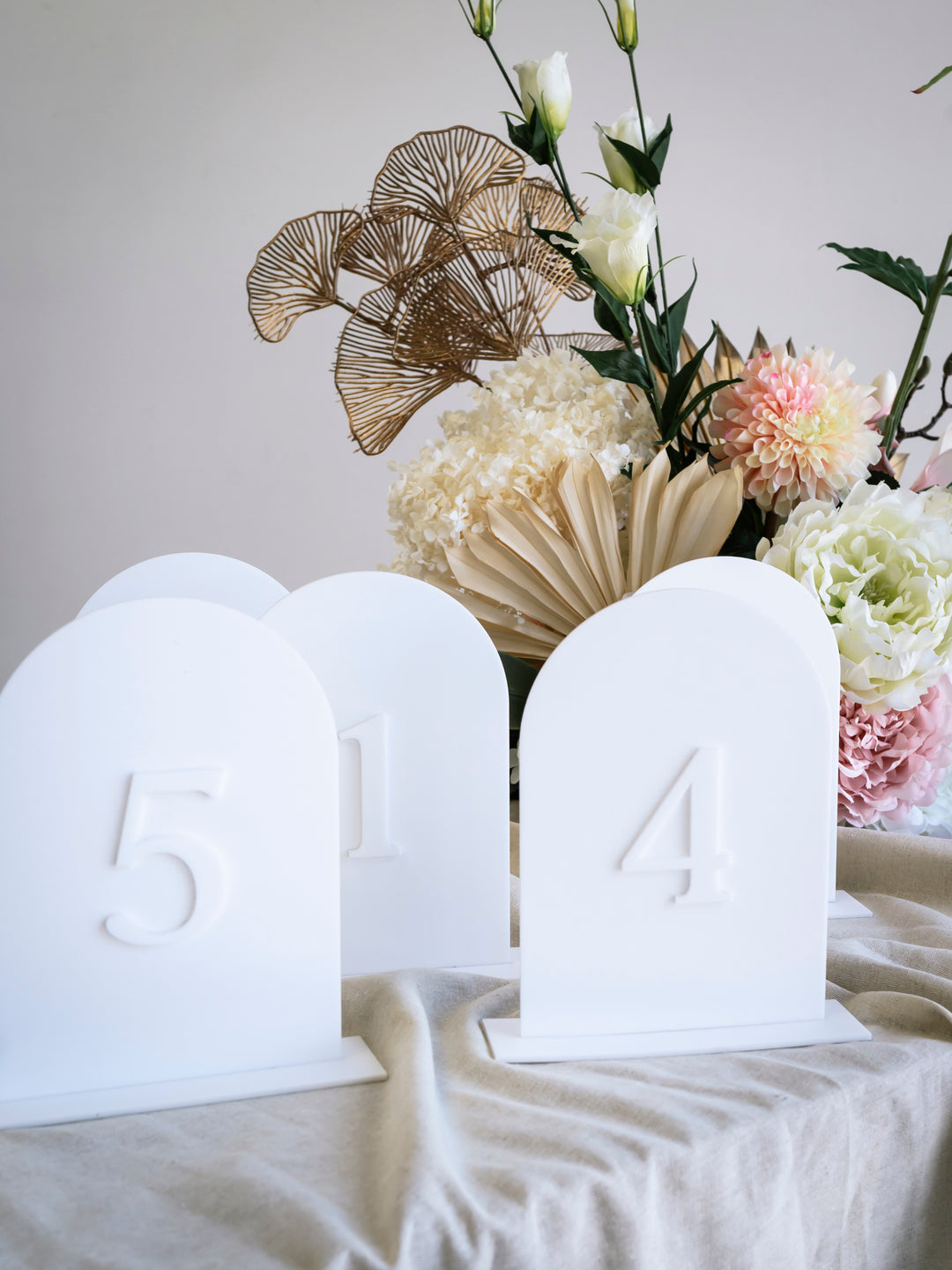 Layered Acrylic Table Numbers