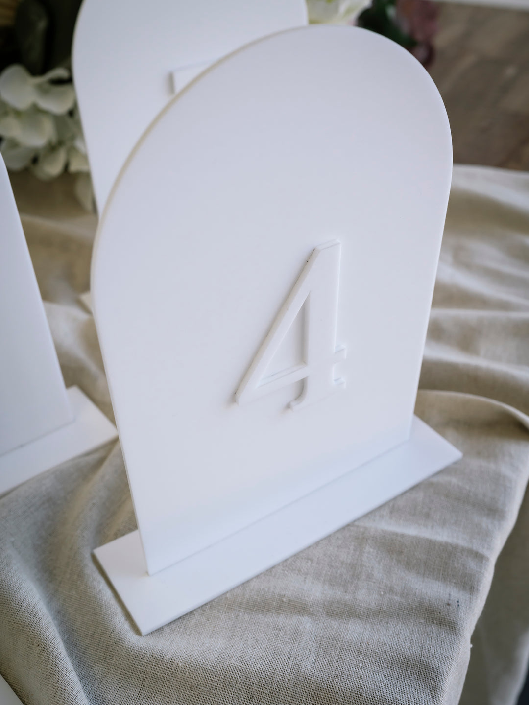 Layered Acrylic Table Numbers