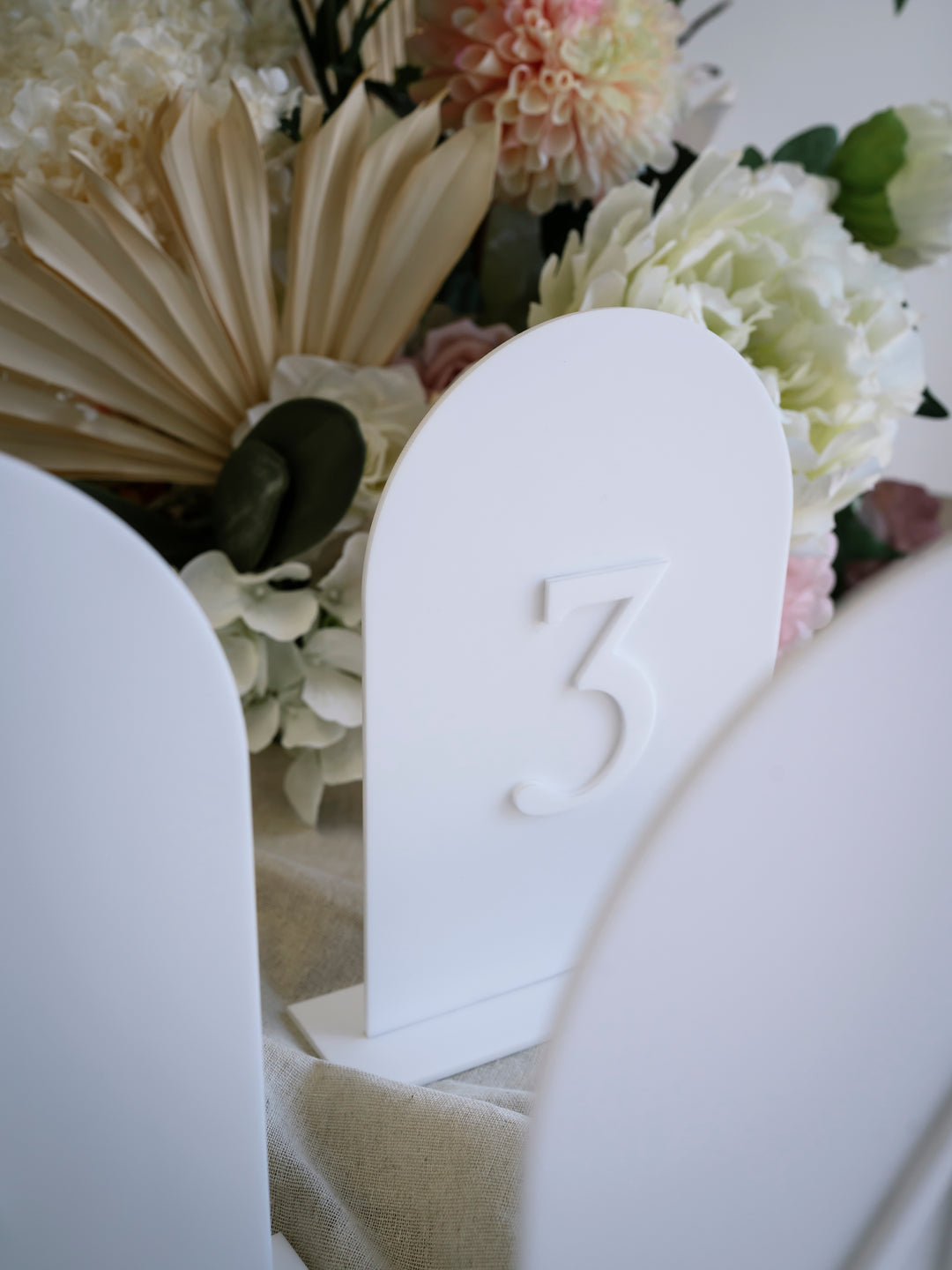 Layered Acrylic Table Numbers