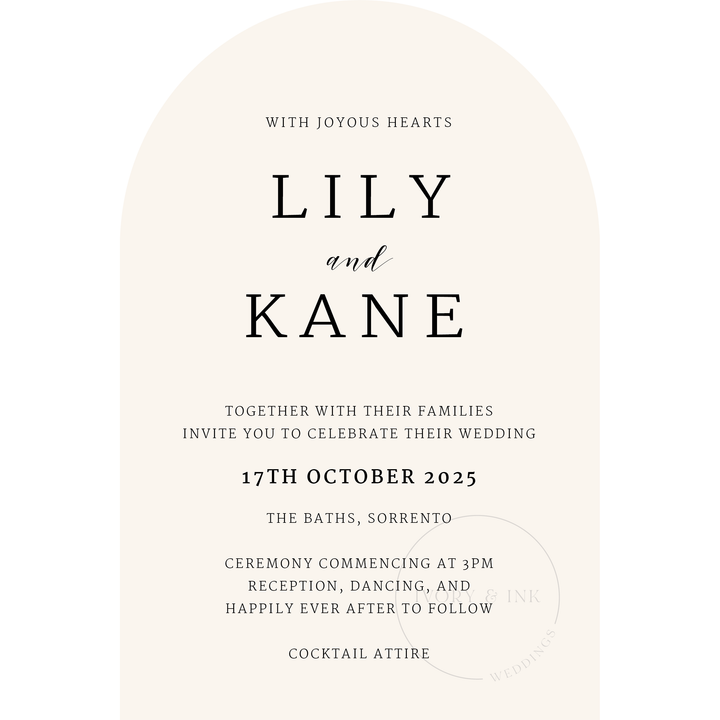 LILY Invitation Suite