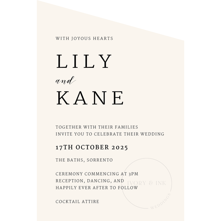 LILY Invitation Suite