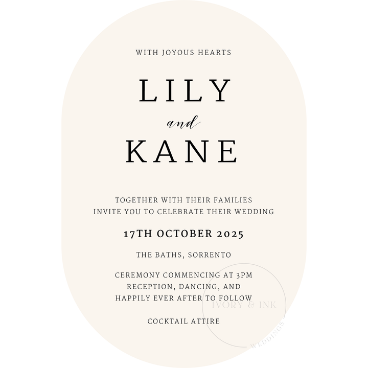 LILY Invitation Suite