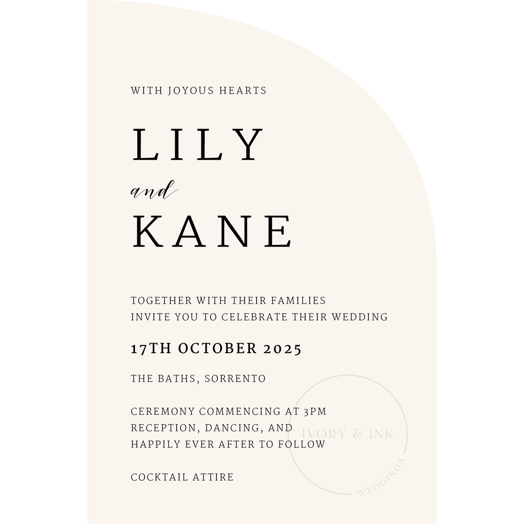 LILY Invitation Suite