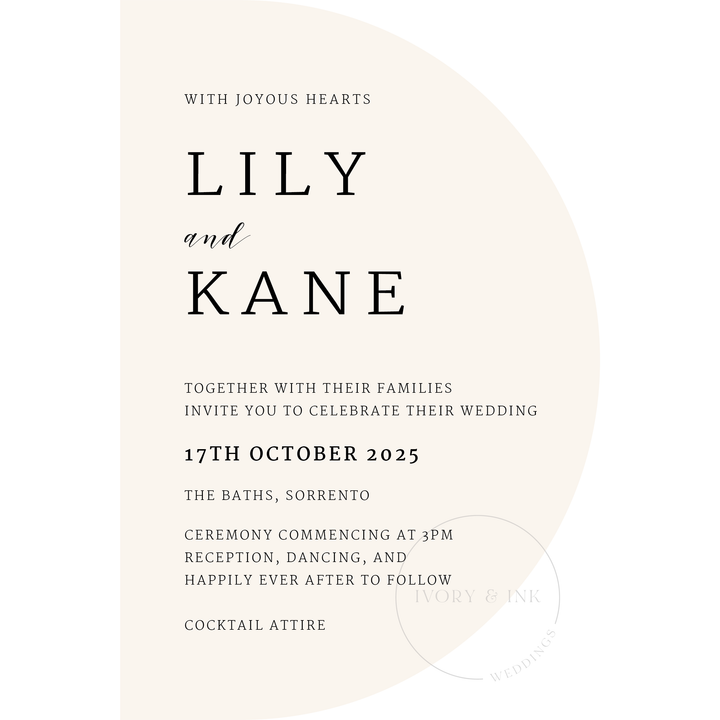 LILY Invitation Suite