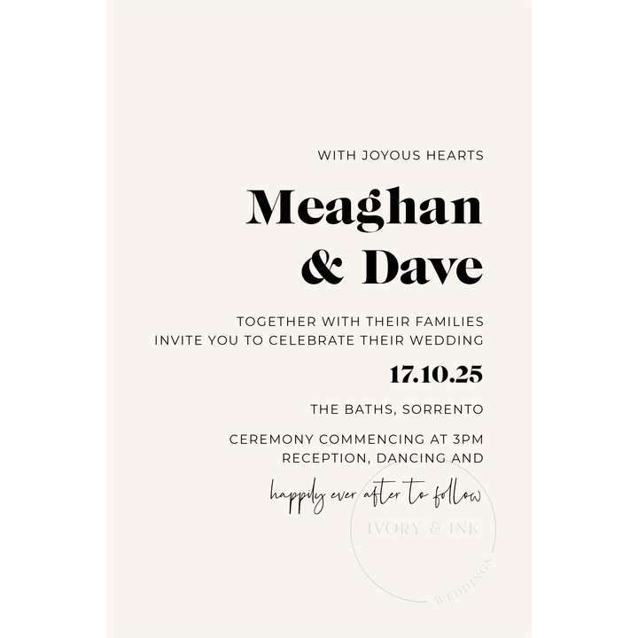 MEAGHAN Invitation Suite