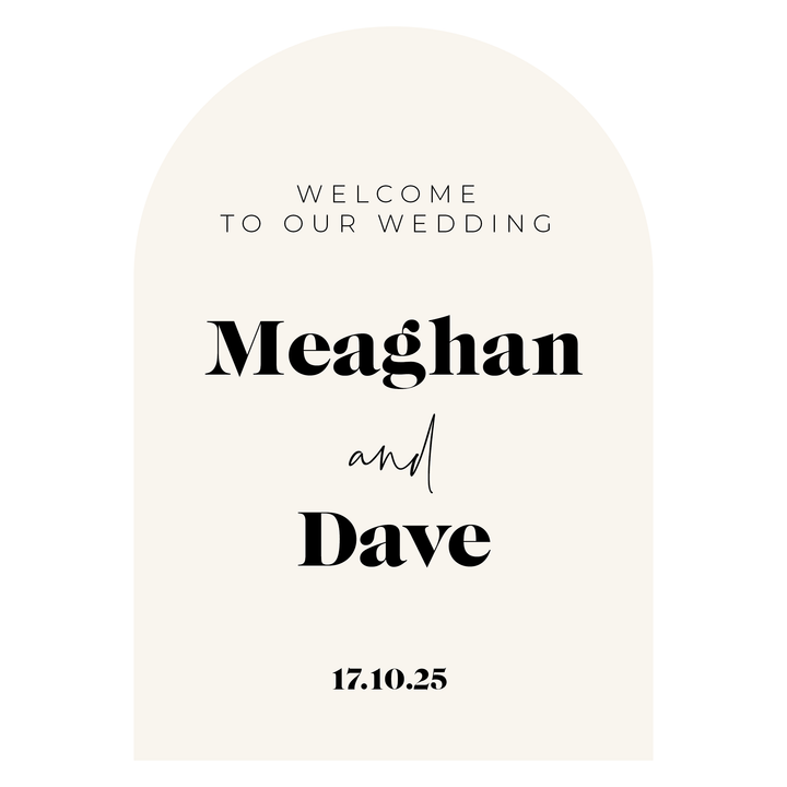 MEAGHAN Welcome Sign