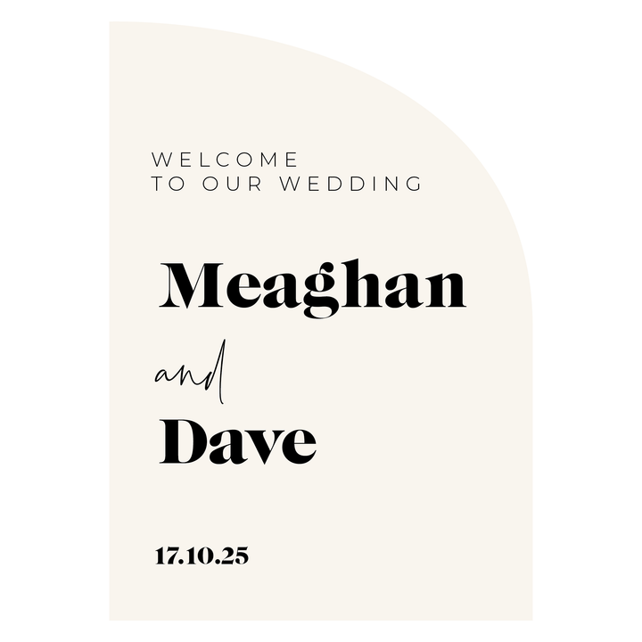 MEAGHAN Welcome Sign