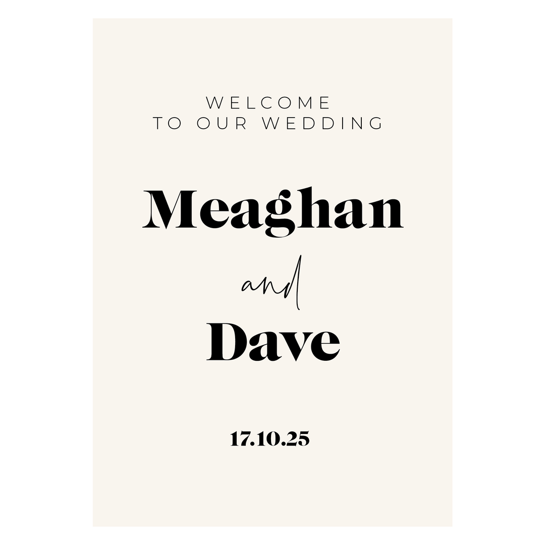 MEAGHAN Welcome Sign