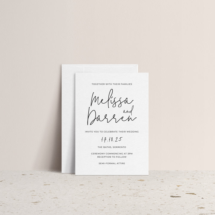 MELISSA invitation Suite