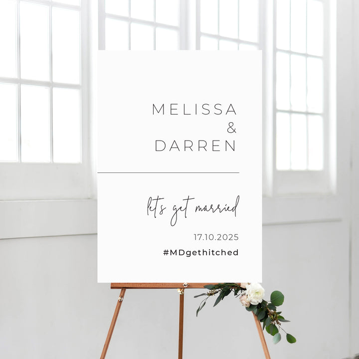 MELISSA Welcome Sign