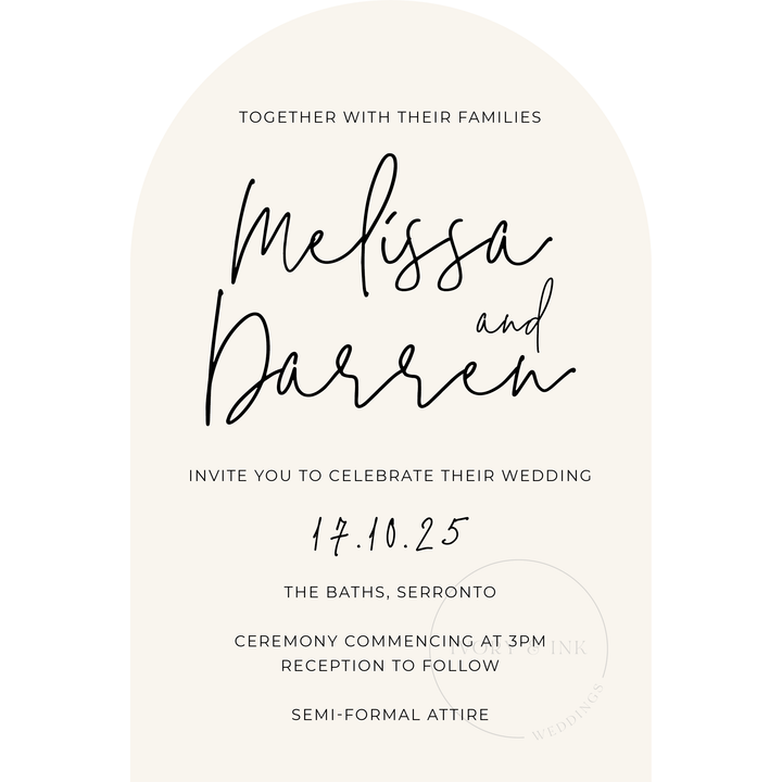 MELISSA invitation Suite