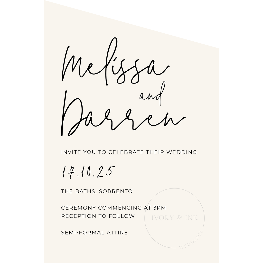 MELISSA invitation Suite