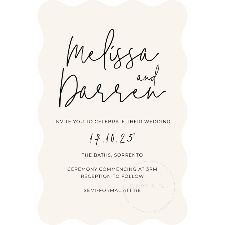 MELISSA invitation Suite