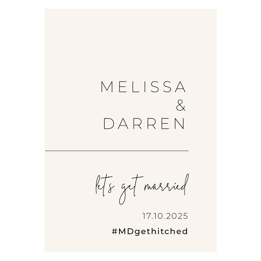 MELISSA Welcome Sign