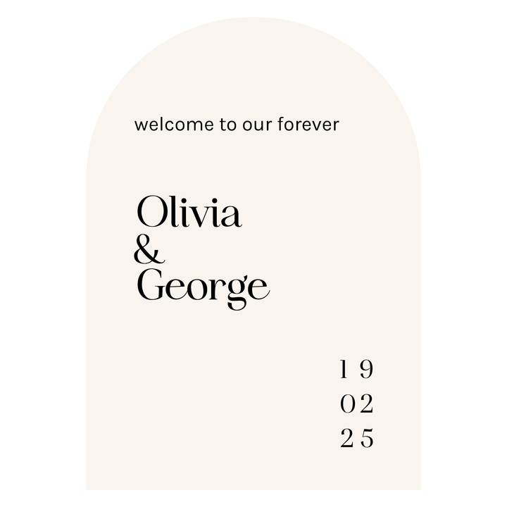 OLIVIA Welcome Sign