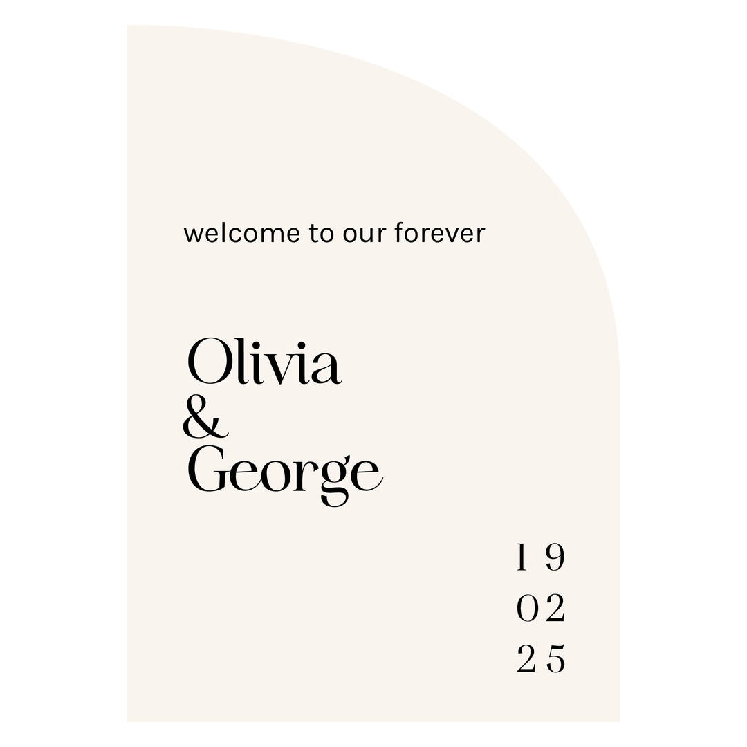 OLIVIA Welcome Sign