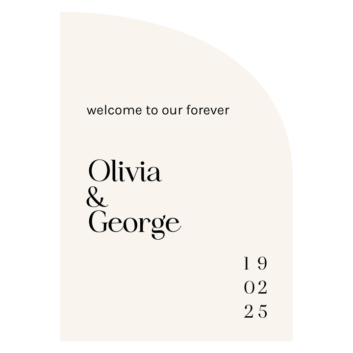 OLIVIA Welcome Sign