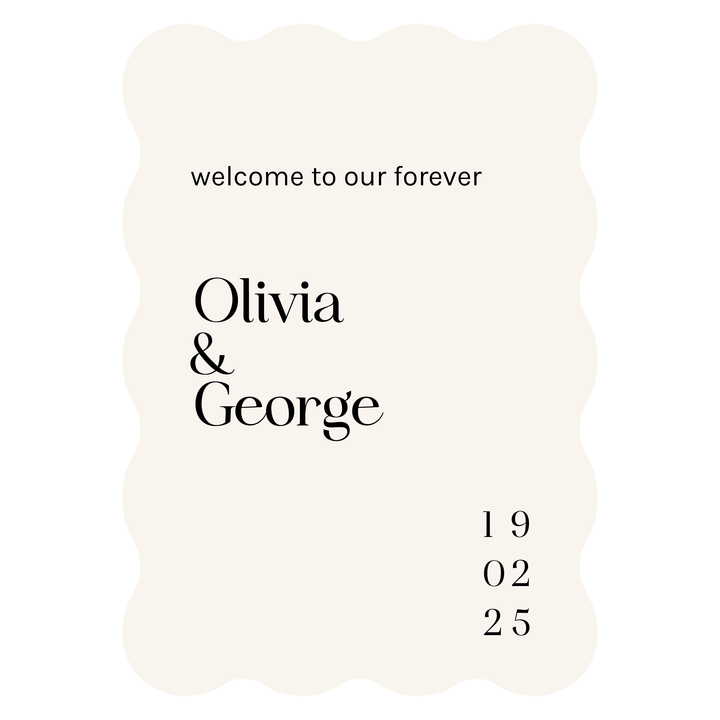 OLIVIA Welcome Sign