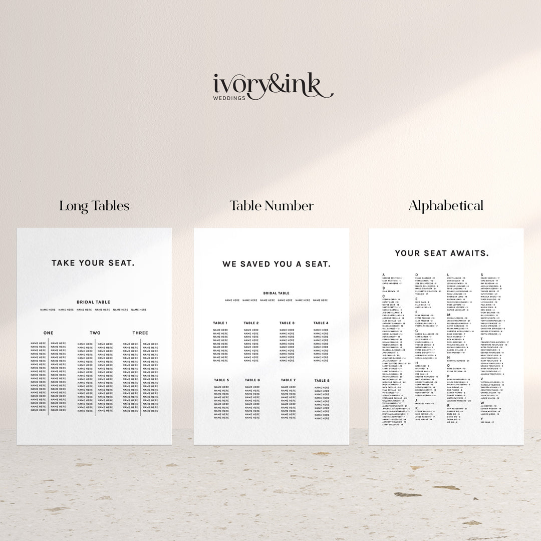 JANE Seating Chart