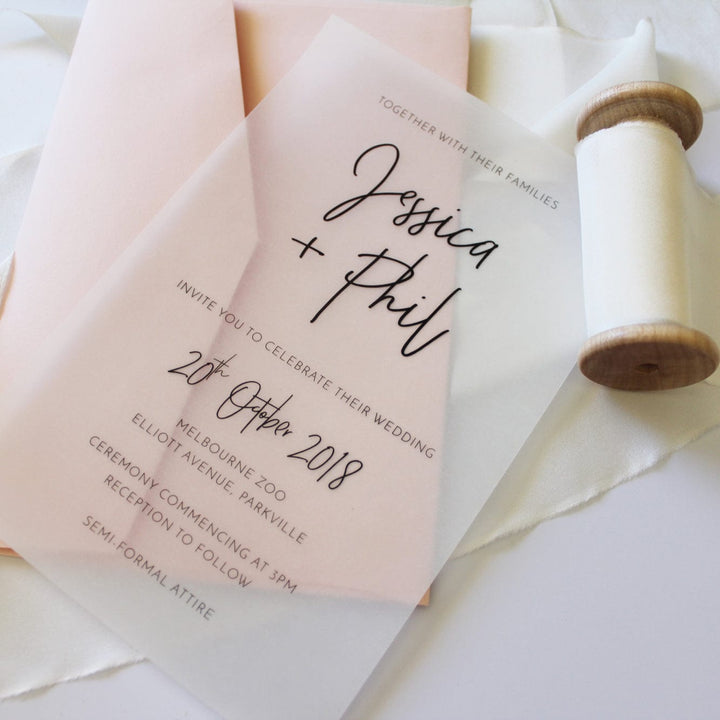 Ivory & Ink Weddings Invitations JESSICA Invitation Suite