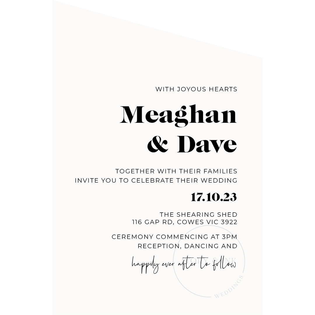 Ivory & Ink Weddings Invitations MEAGHAN Invitation Suite