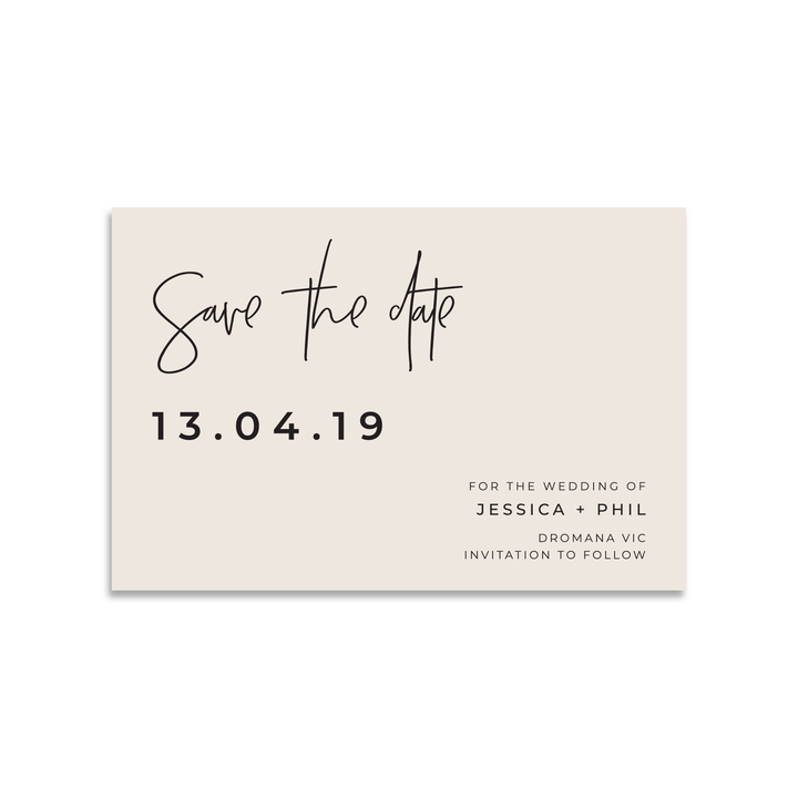 Ivory and Ink Weddings Save The Date JESSICA save the date