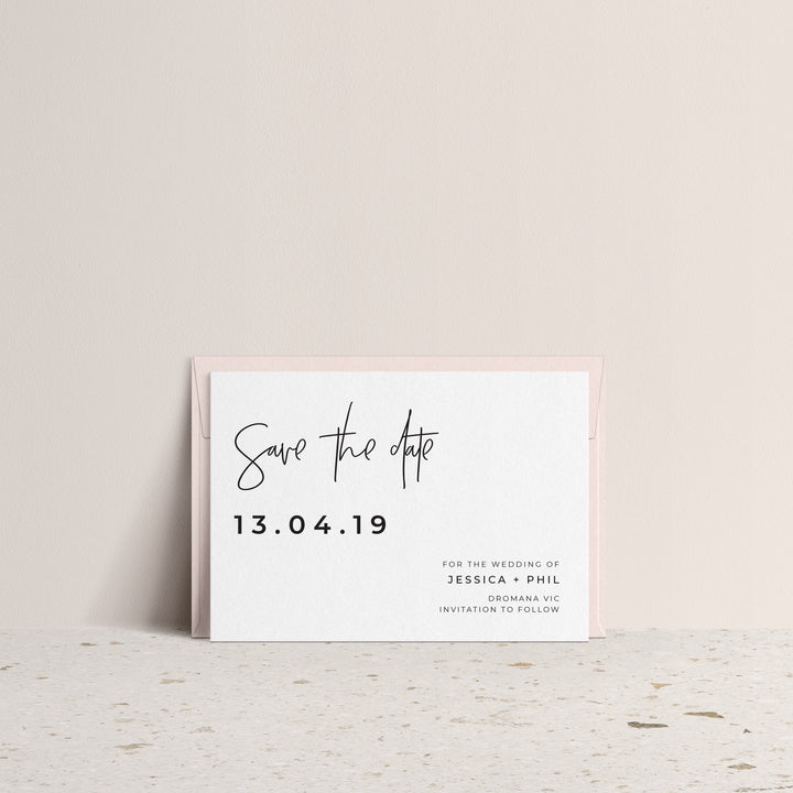 Ivory and Ink Weddings Save The Date JESSICA save the date