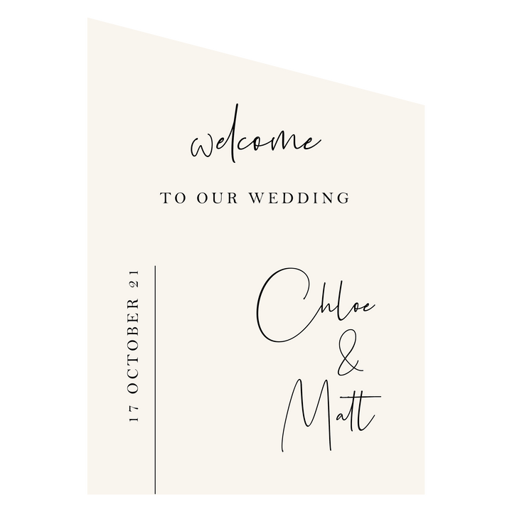 Ivory and Ink Weddings Welcome Sign CHLOE Welcome Sign